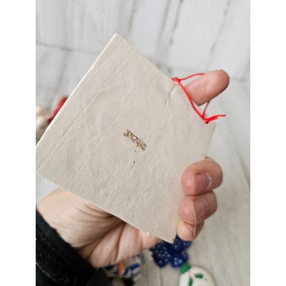 snowman vintage ornament set baby rattle Santa - Picture 6 of 13